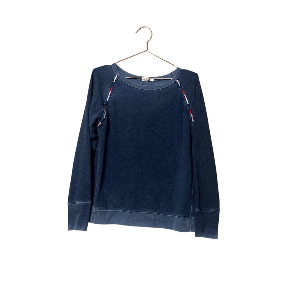 Gap Ragland indigo embroidered detail sweatshirt size medium